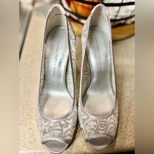 Adrianna Pappel Boutique - Felicia - Bella mesh - Silver - Never worn with box